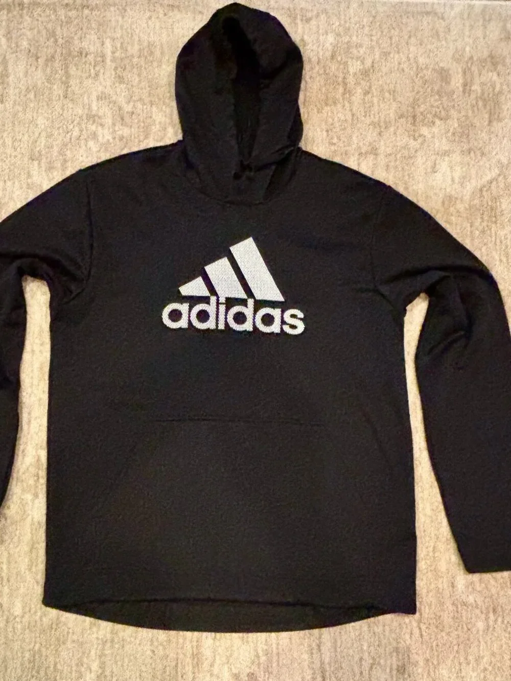 Adidas Black Pullover Hoodie Men's Large